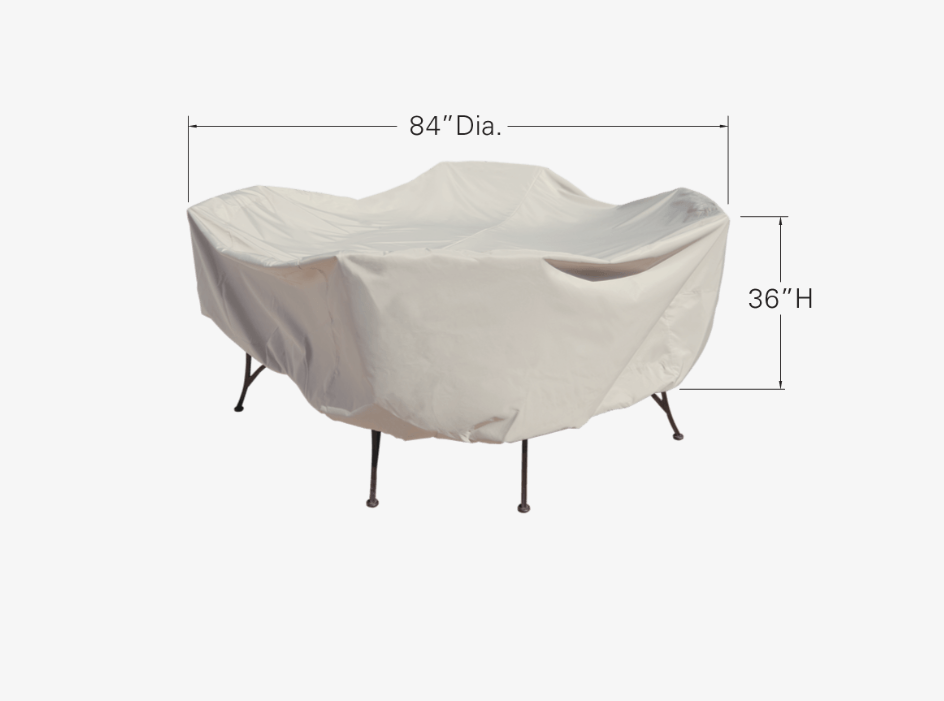 PFC551 - 48" Round/Square Table & Chairs Rhinoweave Cover (w/4 Ties Elastic Spring Cinch Lock - 47297