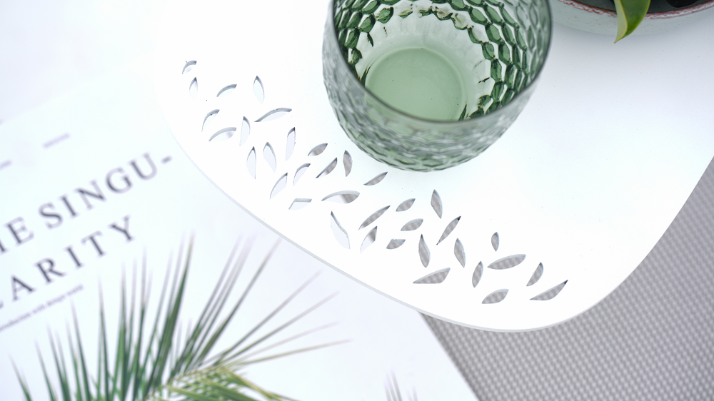 T245 - Side Table 15"x 15"x 20" (Powder Coated Alum/White) - 46314