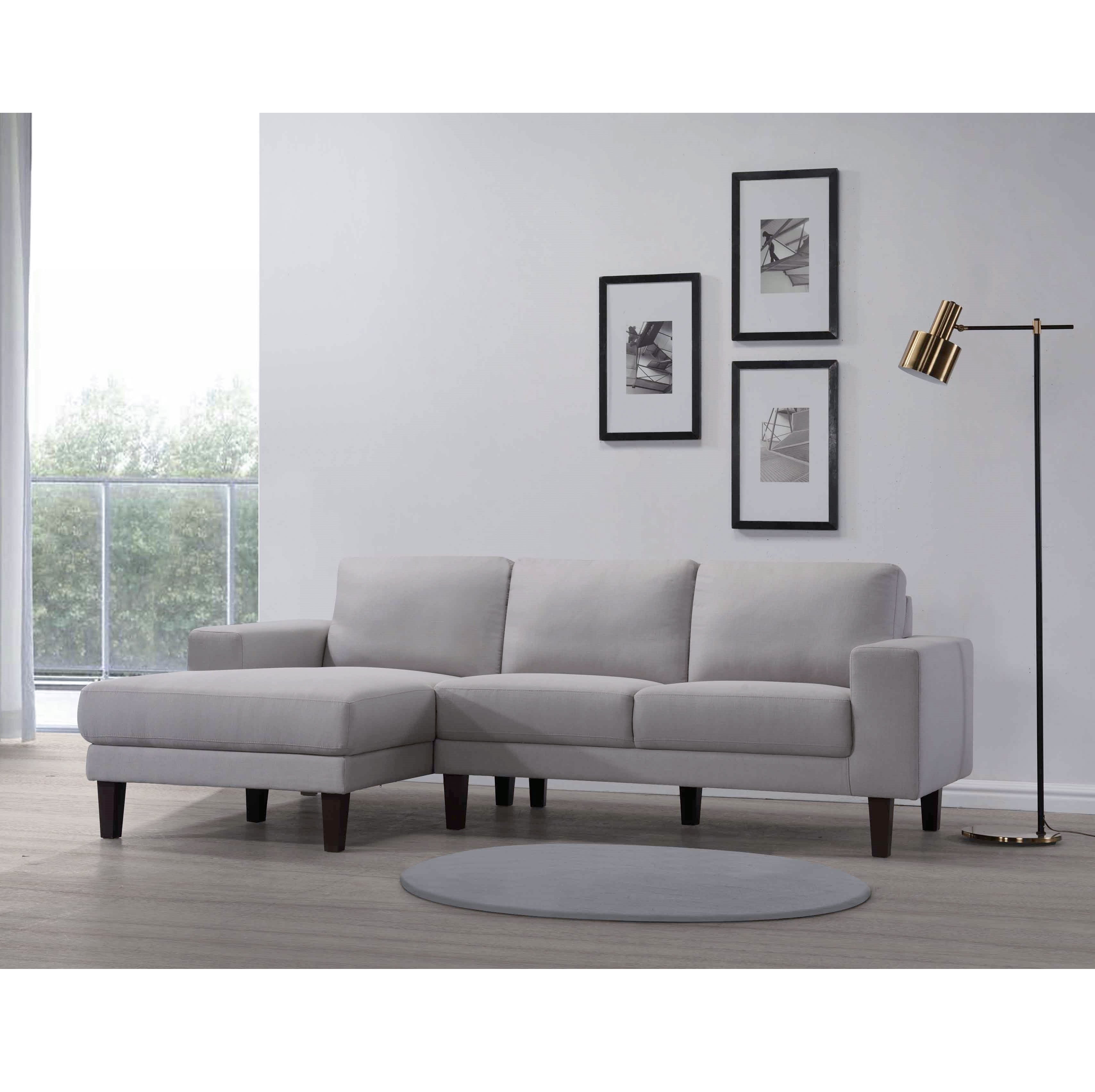 F4001 - Sofa+Left Chaise Grey Sun Fabric - 43934
