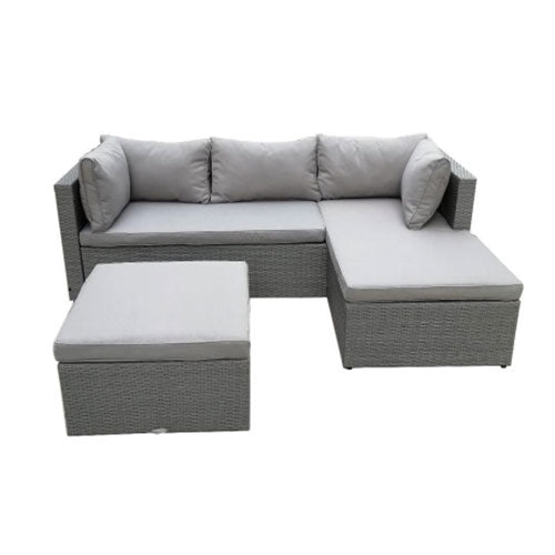 82622 - 3pcs Sectional Reversible Grey - 44195