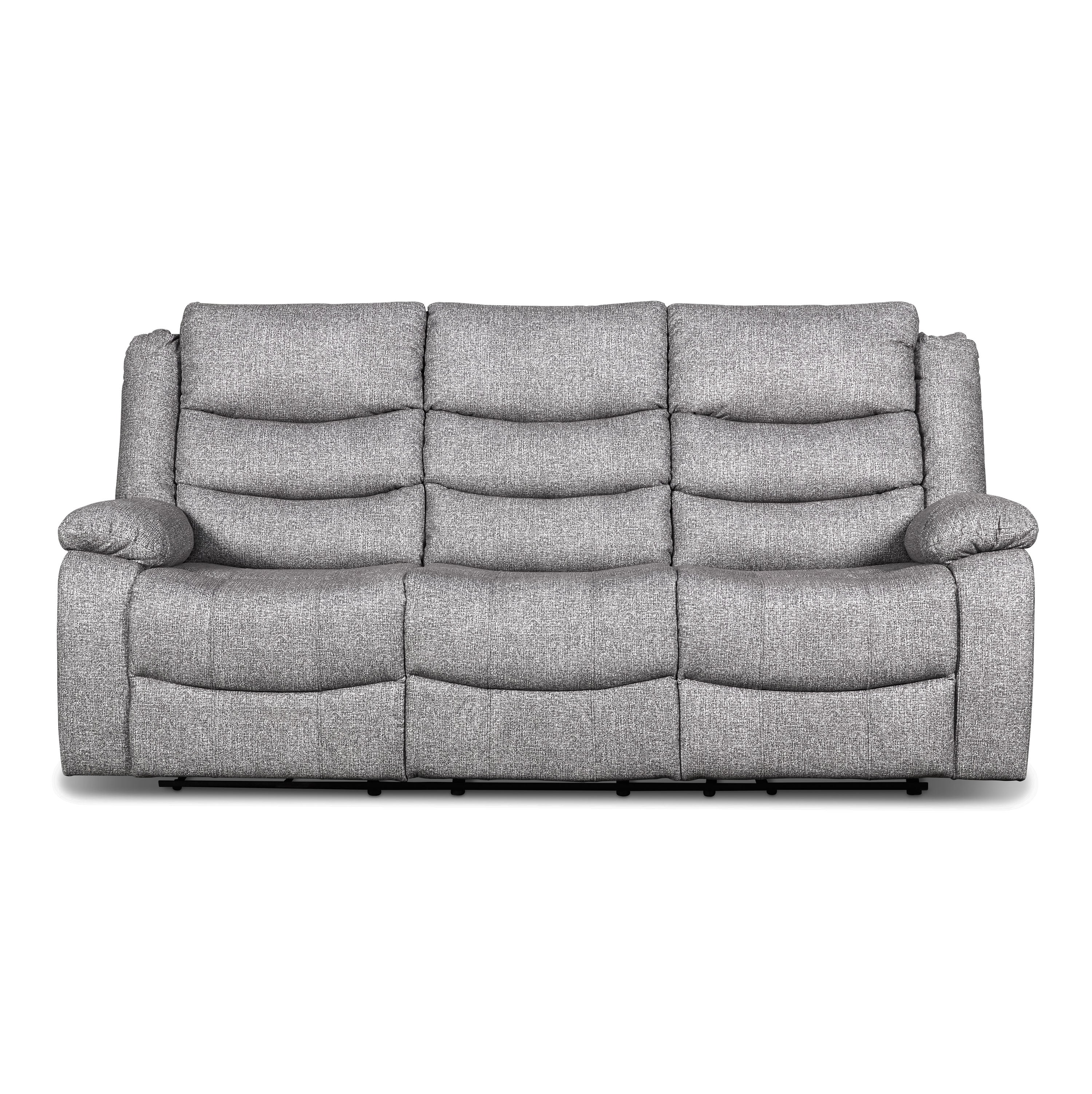 GRANADA 3-Seater Sofa w/Dual Recliner Ash Grey 46770