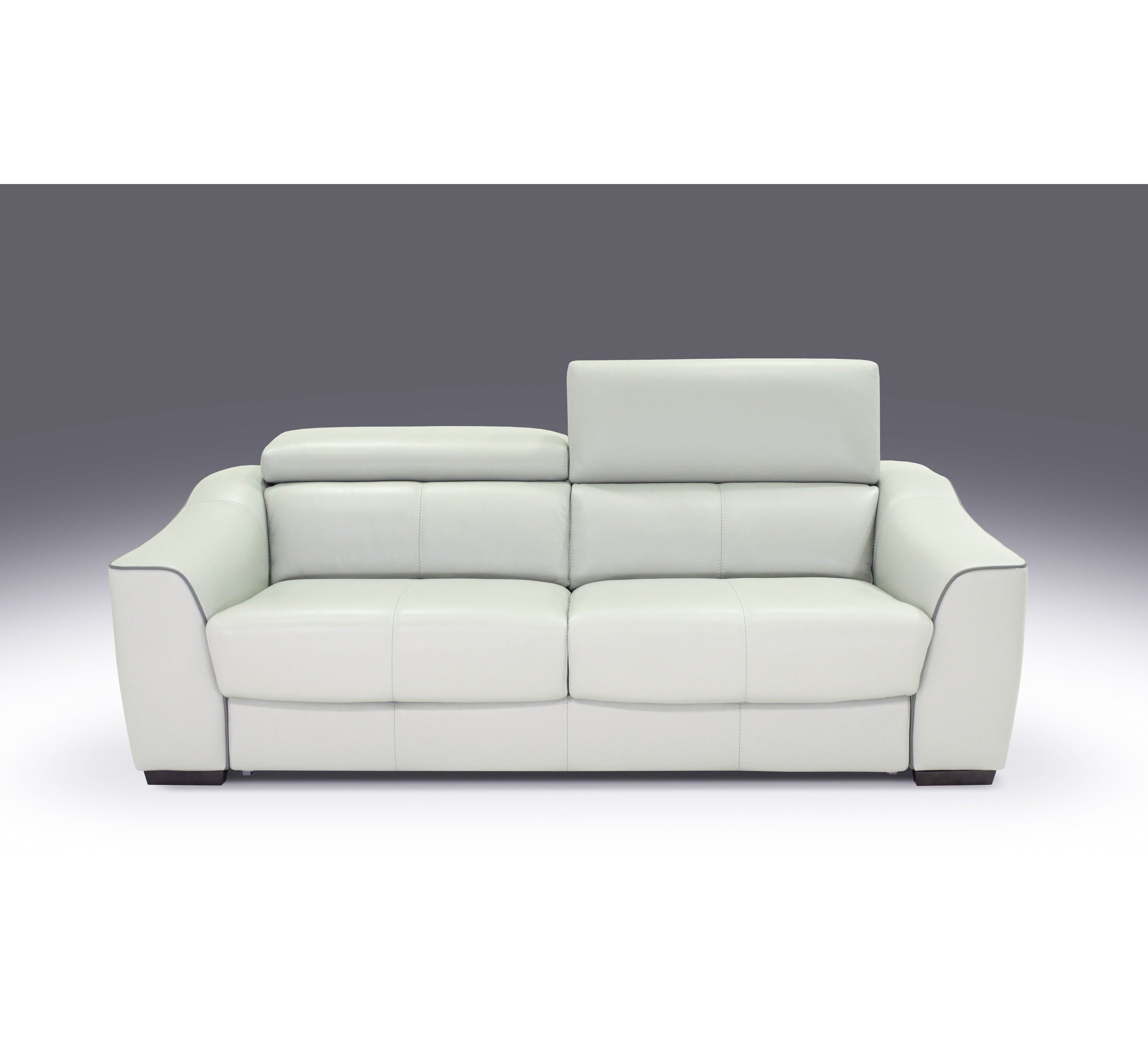 HTL-10707 Queen Sofa Bed w/Memory Foam Mattress/NC-495E Snow White/LV