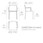 54195 QUARTZ ARMCHAIR ECRU