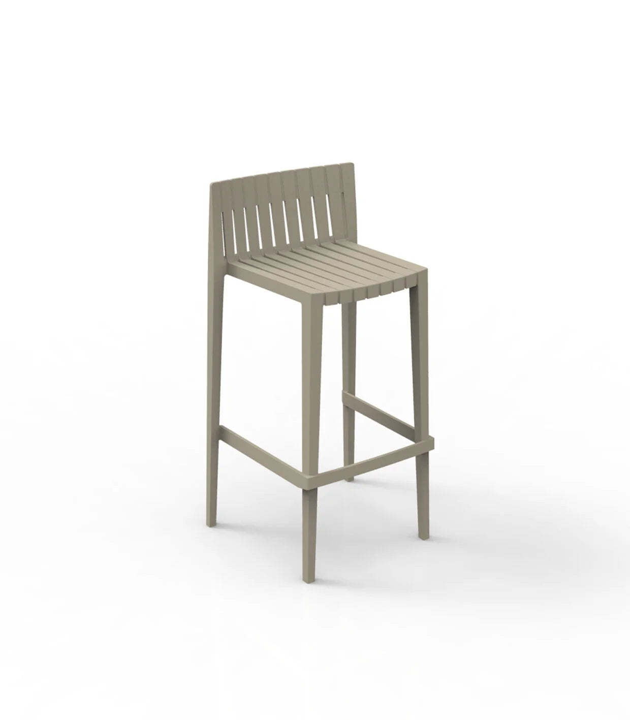 56019 SPRITZ BAR STOOL 19¾"X 17¾"X38¼" ECRU