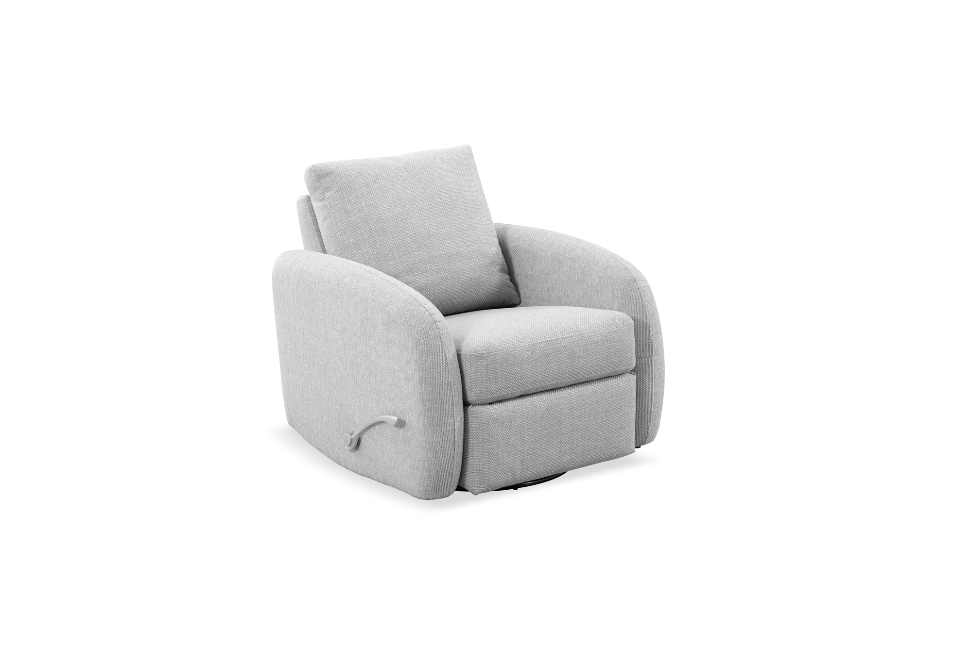 71102 Swivel Glider Recliner Camden Dove Fabric