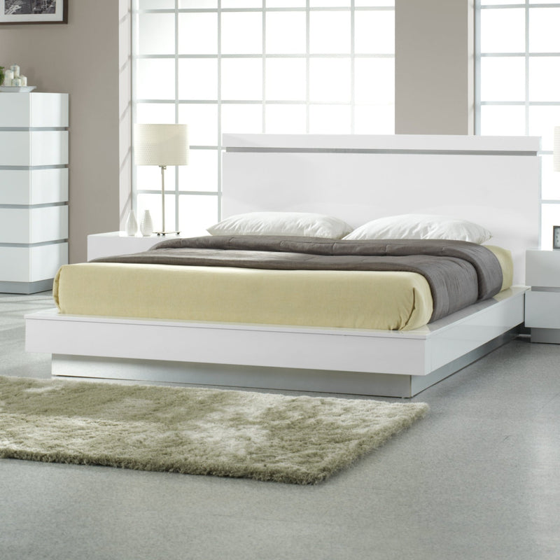 822HG Queen Size Bed White