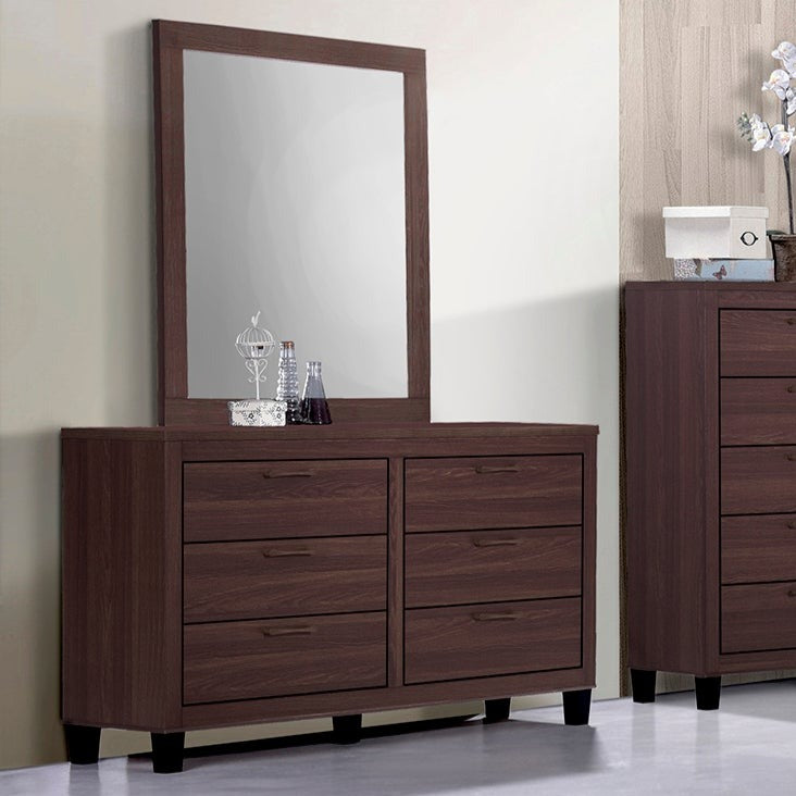 B015 Dresser + Mirror Oak