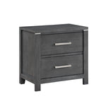 Odessa Bedroom Set Queen Bed + Dresser + Mirror + Nightstand Charcoal Grey