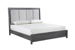 Odessa Bedroom Set Queen Bed + Dresser + Mirror + Nightstand Charcoal Grey