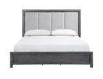 Odessa Bedroom Set Queen Bed + Dresser + Mirror + Nightstand Charcoal Grey