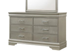 B6910 Amalia Dresser + Mirror Grey