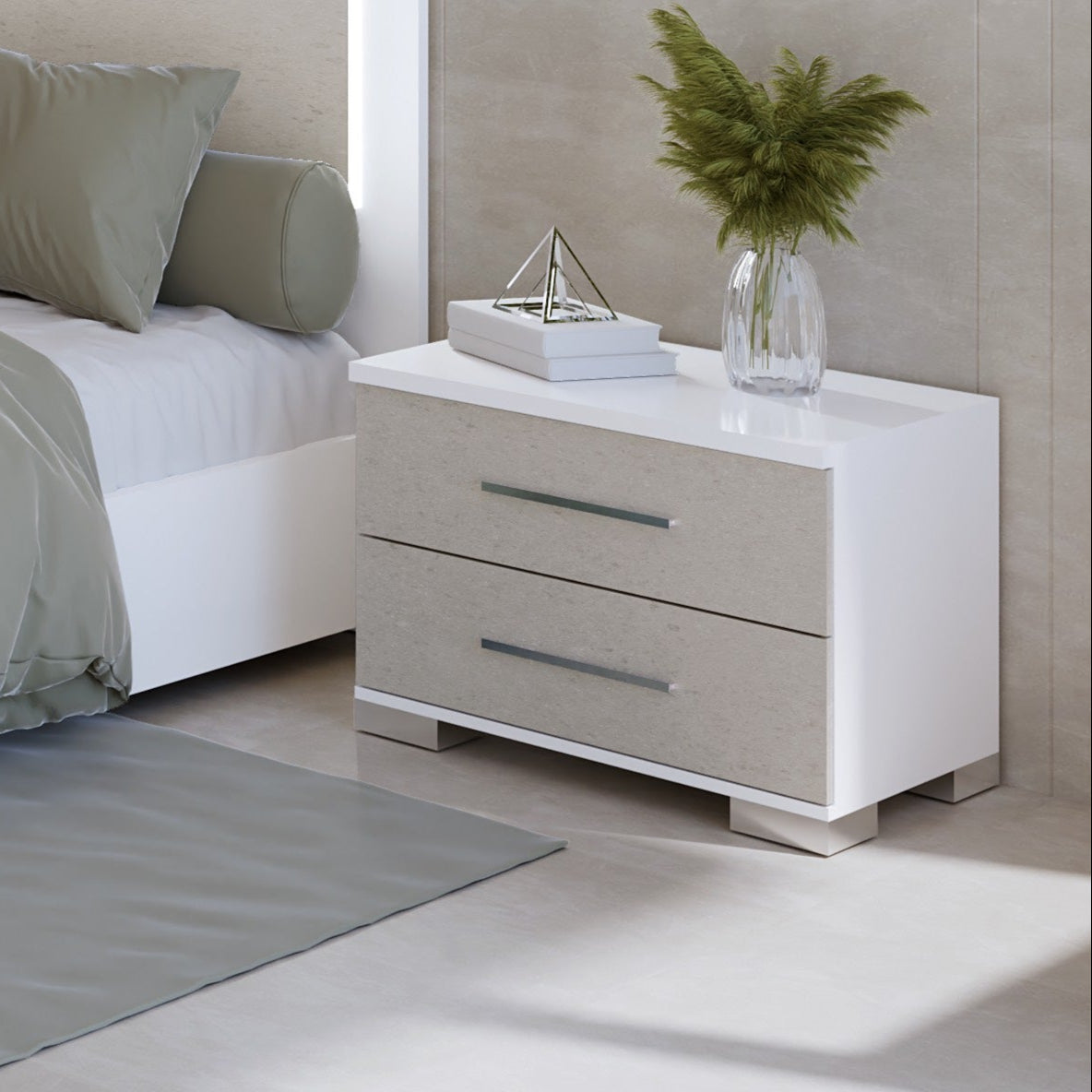 24042044BPR BOSTON Nightstand White