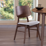D1651 - Oscar Rectangular Dining Table + (6) Dining Chair Natural Walnut Finish