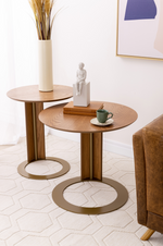 HOOP - Side Table 23.6"Dia. x 21.6"H (Carvalho Amendoa) - 46781