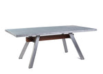 JA4156 Rectangular Dining Table 79"x 39", Beton Plastic Top/St.St Legs