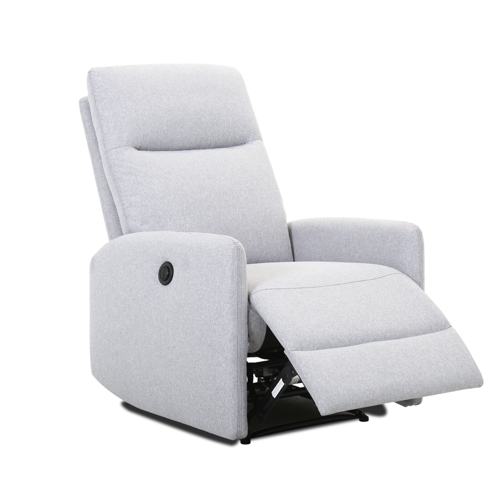 Lalas - Recliner Chair (Light Grey Fabric) - 47893