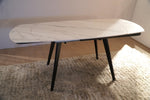 Rowan Extendable Dining Table (Top+Metal Black Base)