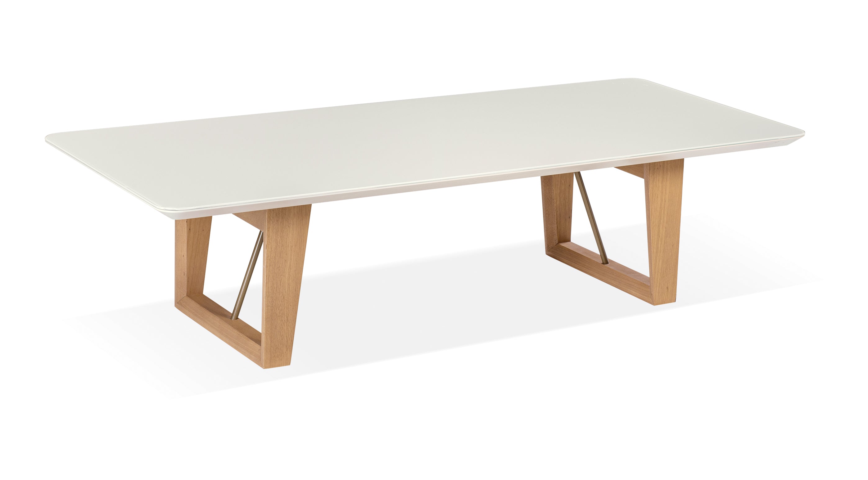 SARA - Coffee Table (Off White w/Almond) - 48061