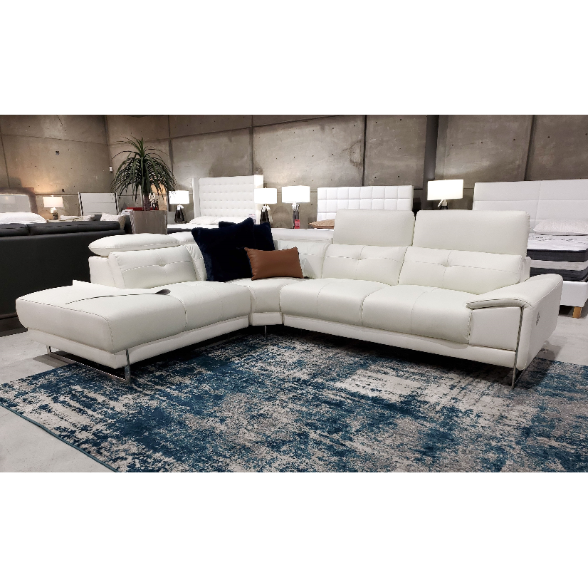 FD2905 - Leather 3-seater Sofa+Corner+Chaise (Left when Facing) - 44163