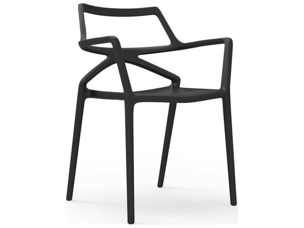 66026 DELTA CHAIR WITH ARMS 23 ¼"X19 ¾"X31 ½" BLACK