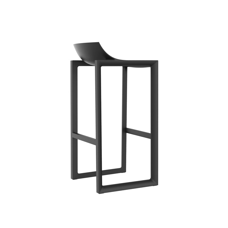 65017 WALL STREET BAR STOOL 16½"X16½"X33¾" BLACK