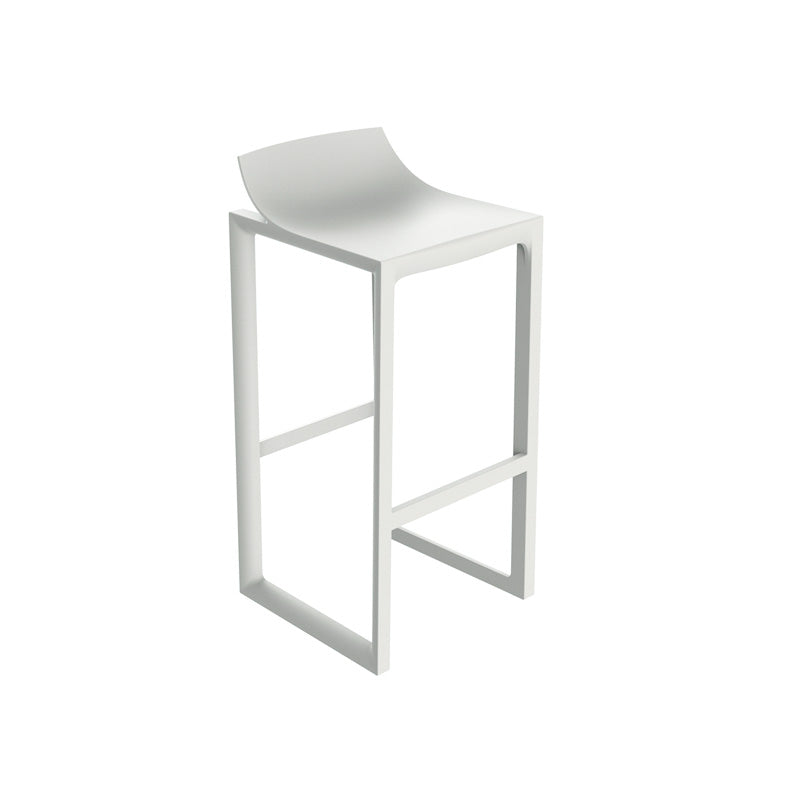 65017 Wall Street Bar Stool 16 ½"X16 ½"X33 ¾" White