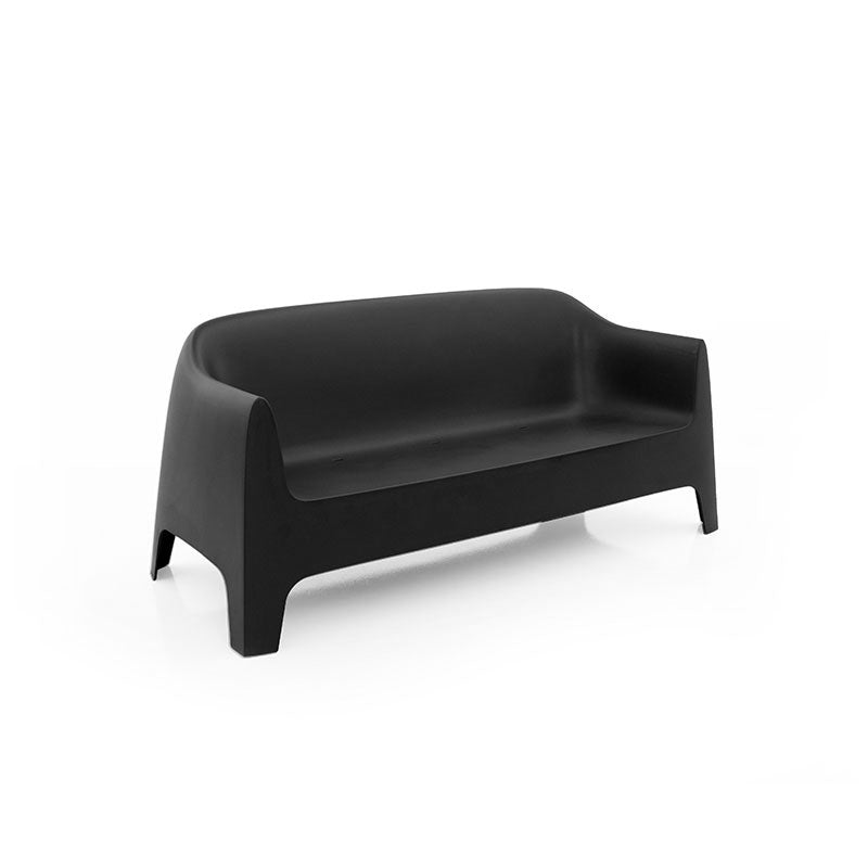 Vondom Solid Sofa Set (Sofa + 2 Lounge + Coffee Table) Black