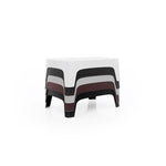 Vondom Solid Sofa Set (Sofa + 2 Lounge + Coffee Table) White