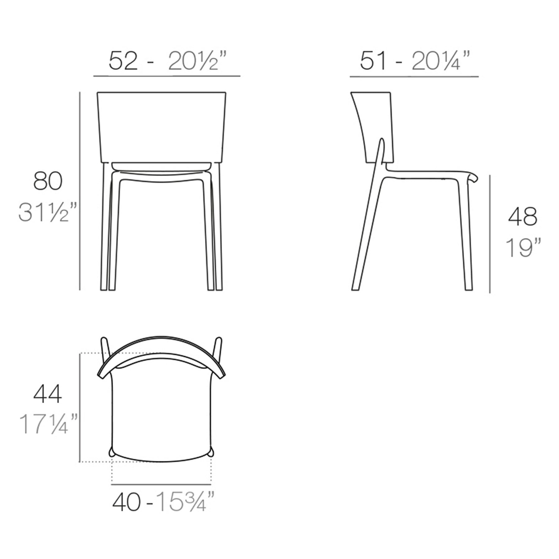 65036 AFRICA CHAIR 20½"X20"X31½" BLACK