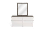 Vistamar Dresser + Mirror Set Grey Wood Grain