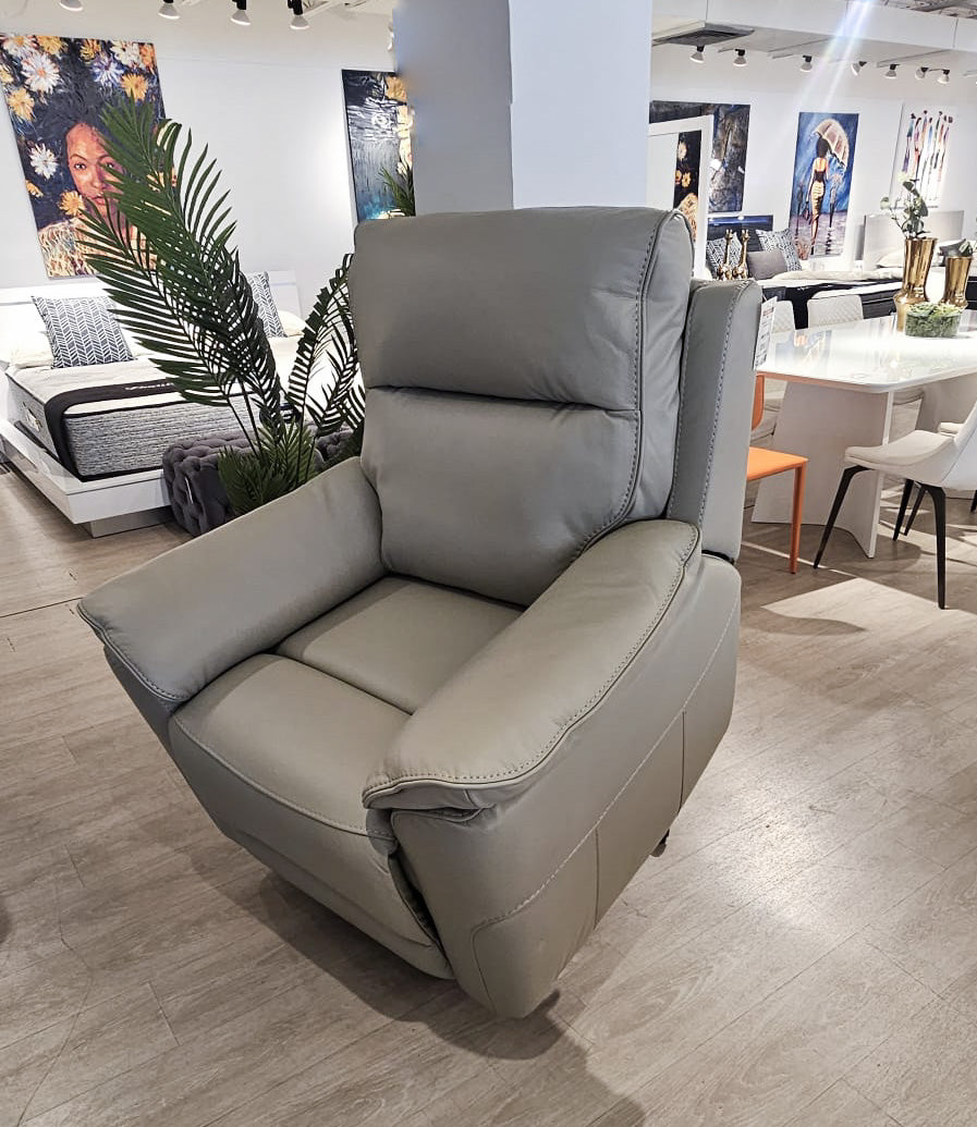 MB-R220 Recliner and Lift Chair Light Grey Leather