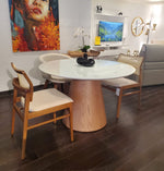 Maite Round Dining Table 47"" + Maite Base