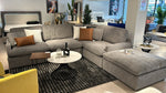 MB-C020 6pc Modular Sofa Set Grey Fabric
