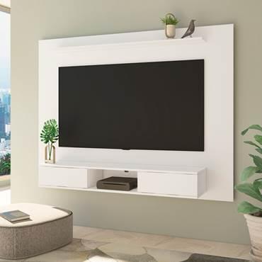 BATELI Wall Hanging TV Unit 70" w/LED UV High Gloss White