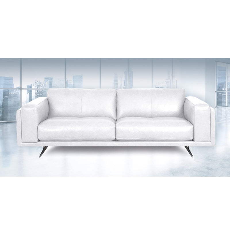 HTL-6155-2.5S 2.5 Seater Sofa Leahter Frost White