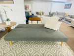 900406 Sofa Bed w/Wood Legs Grey Linen