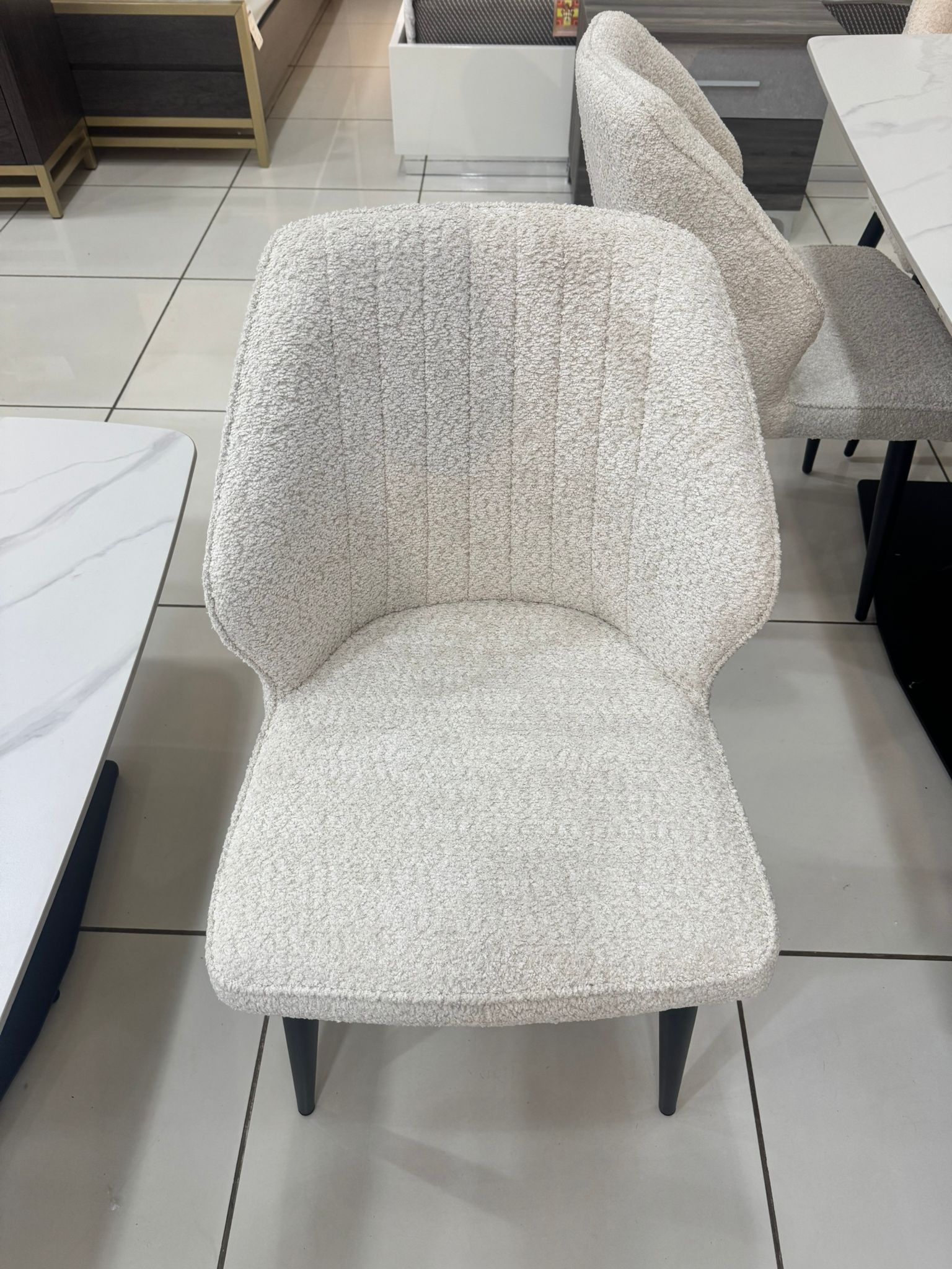 EXPRESS Side Chair(KD) 512 Matte Black/82083 Fabric