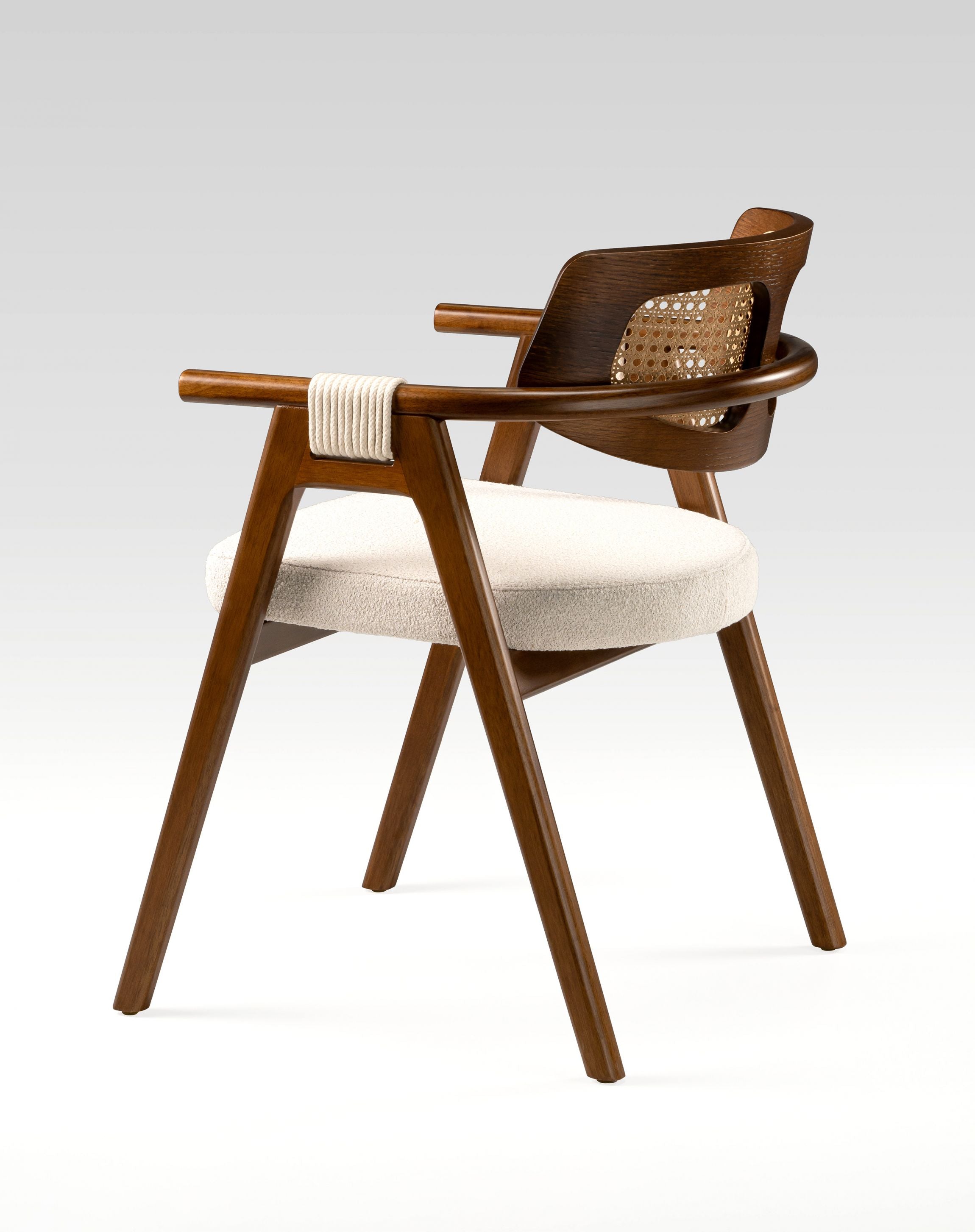 AYLA Dining Chair I-35 Fabric/Mesh: Nogal/Imbuia