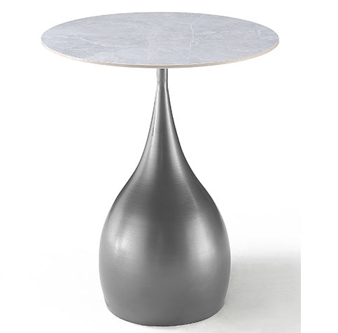 CG42# End Table 15.7"Dia x 19.7"Ht Ceramics/Iron w/Stoving Varnish