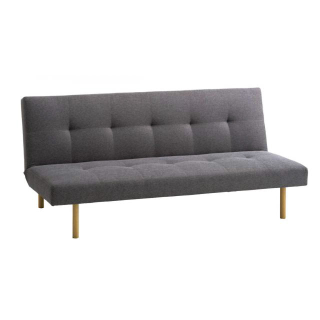 900406 Sofa Bed w/Wood Legs Grey Linen