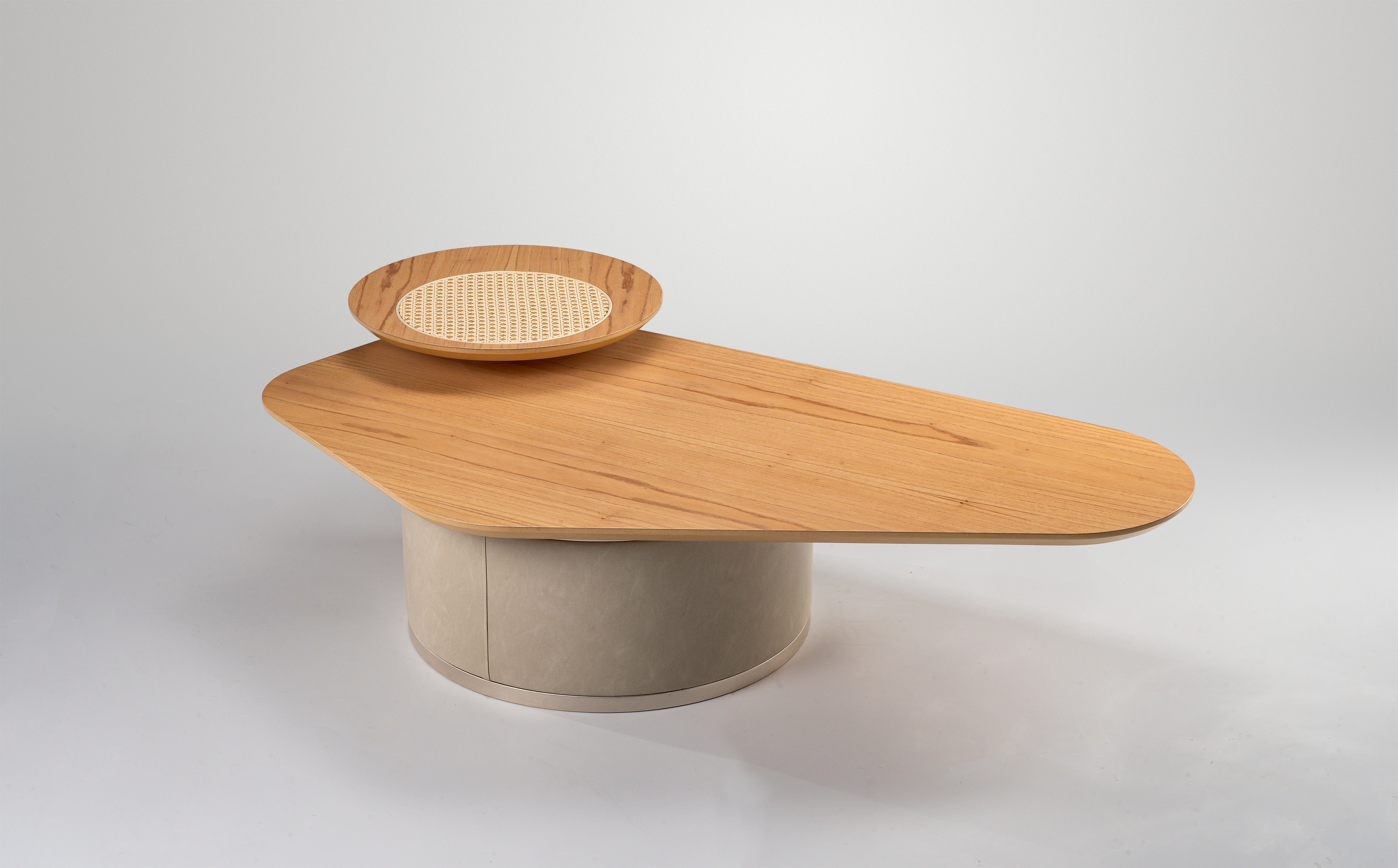 LYON Coffee Table K563/Amendoa/White Porcelain