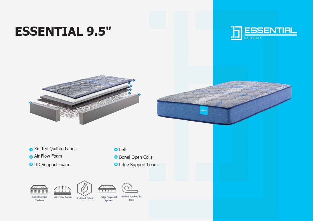 M200-10-F1 Essential Mattress Full Size 9.5 inch