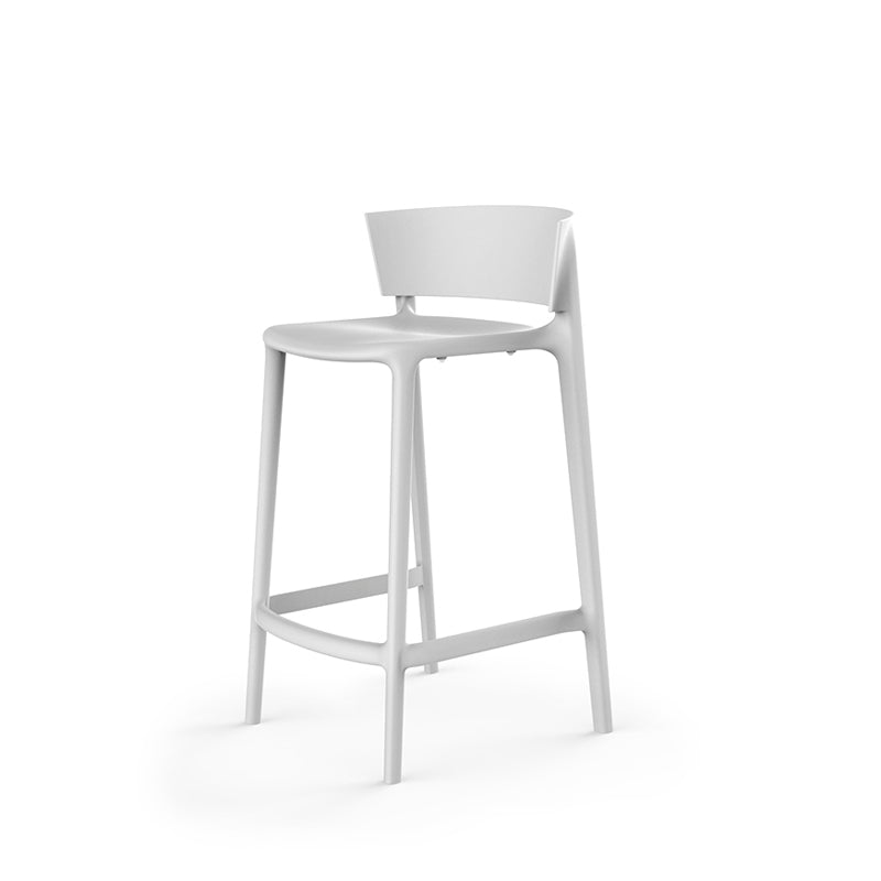 65029 AFRICA BAR STOOL 19"X19"X37½" WHITE