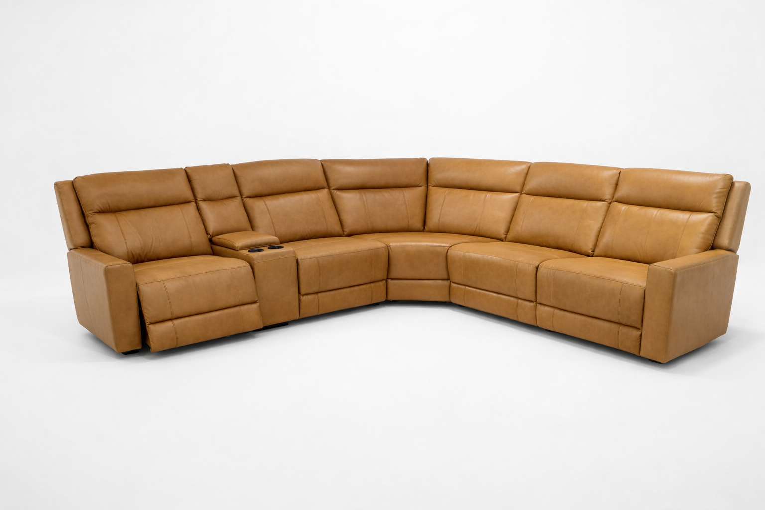 U70739M 6pcs Sectional Power Recliner 1522# Madris Canyon Leather