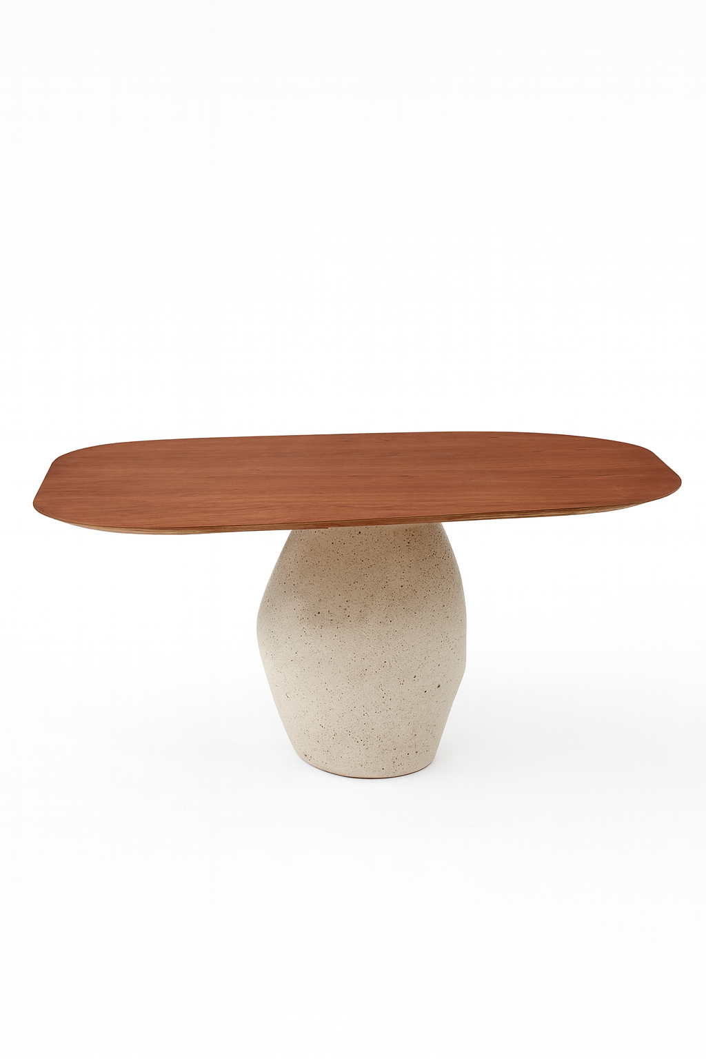 FIONA Dining Table 65" x 52.7" w/ Petra Base Carvalho Amendoa