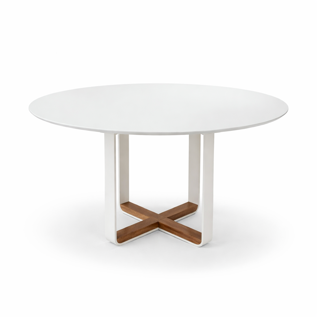 Maite Round Dining Table 47"" + Agnes Base