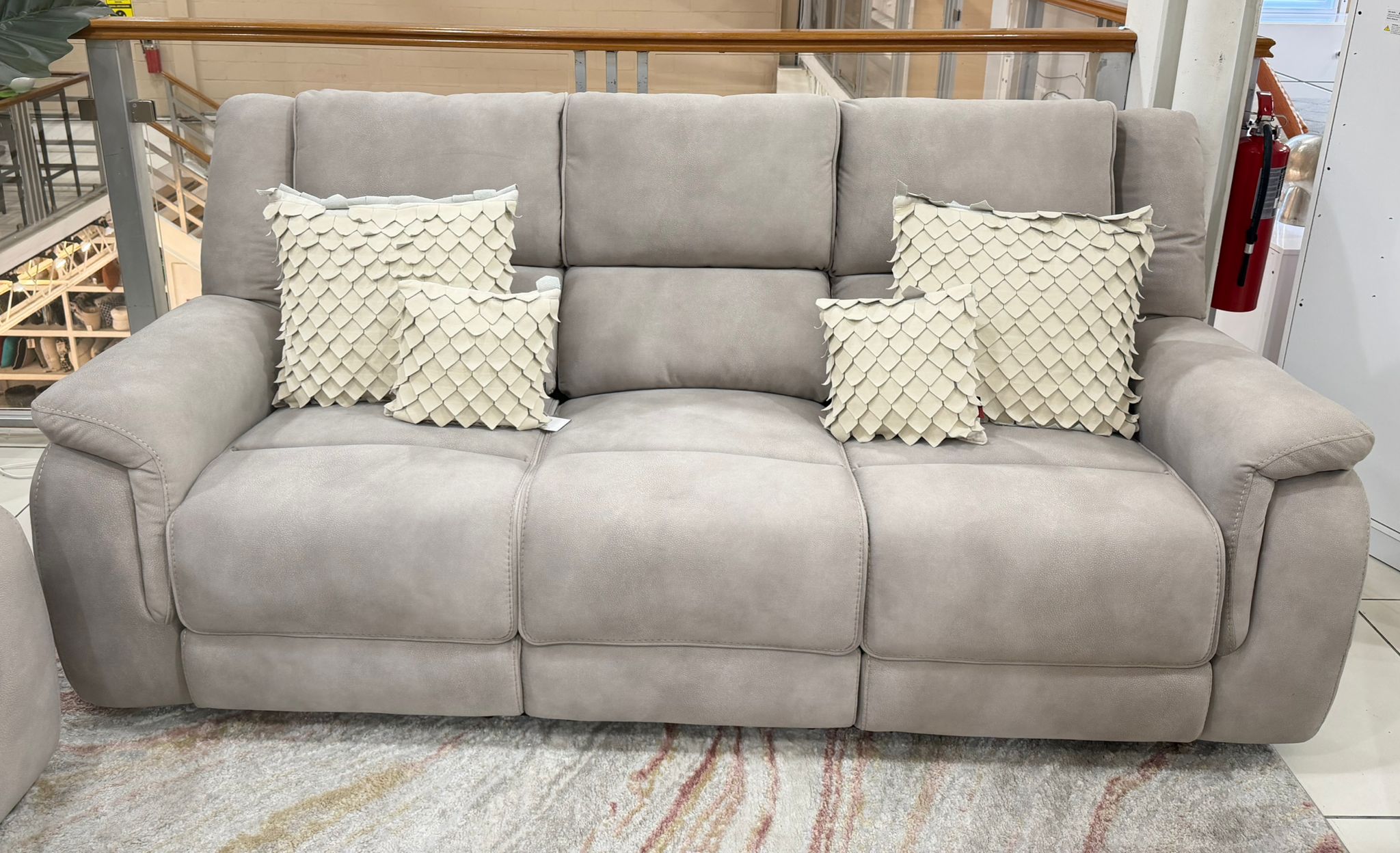 U701 Manual Recliner 3-Seater Sofa 30M Beige