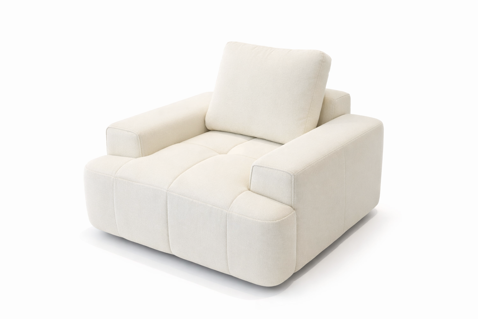 9126BEG-1 Lounge Chair Beige Chenille Fabric