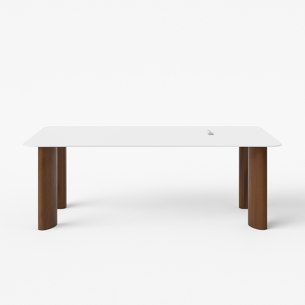 SERENA Dining Table 85.8"L x 46.5"W Off White