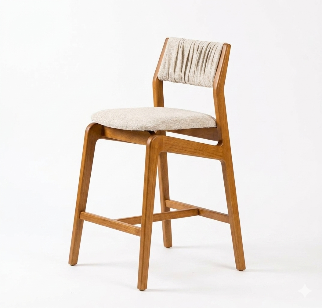 VOGA Barstool (Counter Height) H-92 Fabric/Almendra